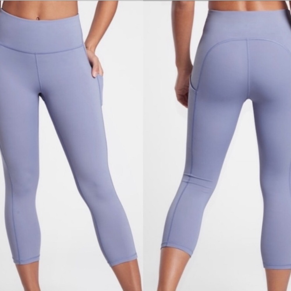 Athleta Ultimate Stash Pocket Capri in Light Purple